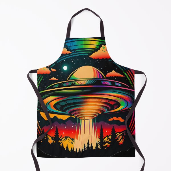 Item preview, Psychedelic Trippy Rainbow Rave UFO Art designed and sold by Iosis-Art.