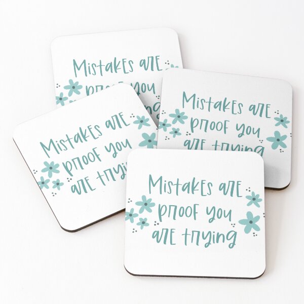 Item preview, Mistakes are proof you are trying designed and sold by Handdrawnbyzoe.