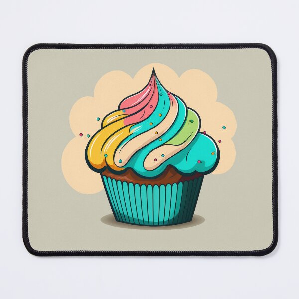 Item preview, Delisious Cute multicolored cupcake designed and sold by YeKnot.