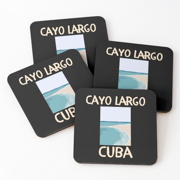 Item preview, Cayo Largo Del Sur Cuba Minimalist Beach Design designed and sold by RektRepublic.