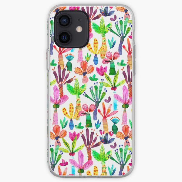 iPhone Cases Patterns Jungle tropical garden - Fun palms pattern iPhone Soft Case