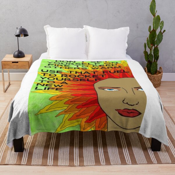 Item preview, Feminist Humanist Quotes - Don't Set Yourself On Fire To Keep Others Warm Use That Fuel To Rocket Yourself To A New LIfe designed and sold by LethalPixieDust.