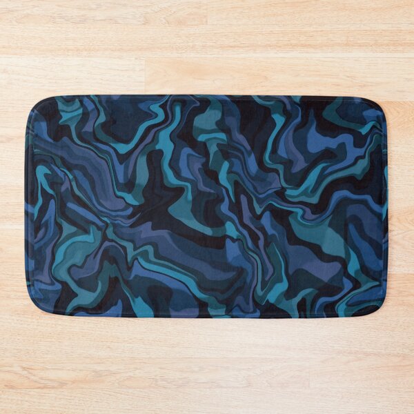 Item preview, Abstract in blue waves. designed and sold by MirBer.