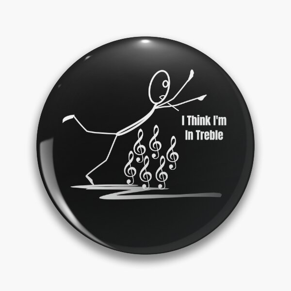 Item preview, Stickfigure Falling I think I'm In Treble Trouble designed and sold by TastySpace.