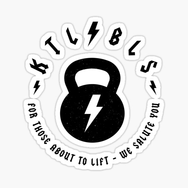 Item preview, Kettlebells - For those About To Lift We Salute You designed and sold by TeeMonsters.