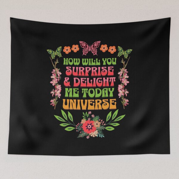 Item preview, How will Surprise and Delight me Today Universe - Positive Mindset Abraham Hicks Quote designed and sold by InkyGenies.