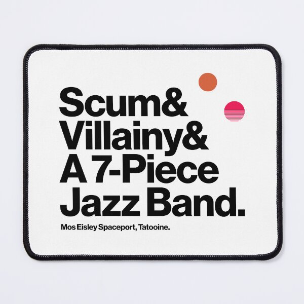 Item preview, Scum and Villainy and a 7-Piece Jazz Band designed and sold by thedesigngarden.