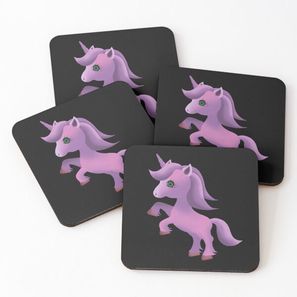 Artikelvorschau, Nettes springendes lila Einhorn entworfen und verkauft von cuteunicornshop.