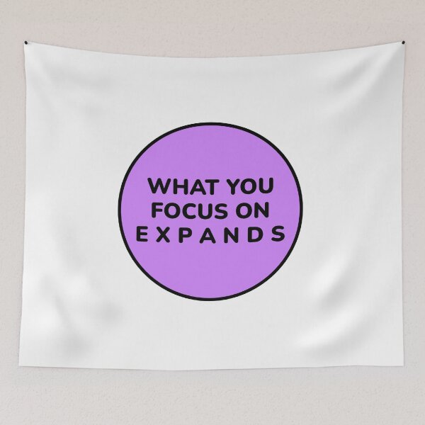 Item preview, Zen Motivation quotes - WHAT YOU FOCUS ON EXPANDS  designed and sold by Inspirationmotivation.