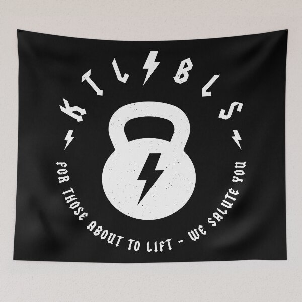 Item preview, Kettlebells: For Those About To Lift - We Salute You designed and sold by TeeMonsters.