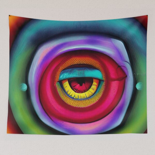 Item preview, All Seeing Eye Colorful Abstract designed and sold by mghtymvrk2040.
