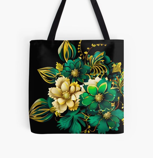 Item preview, Emerald green bouquet with gold designed and sold by FGCART.