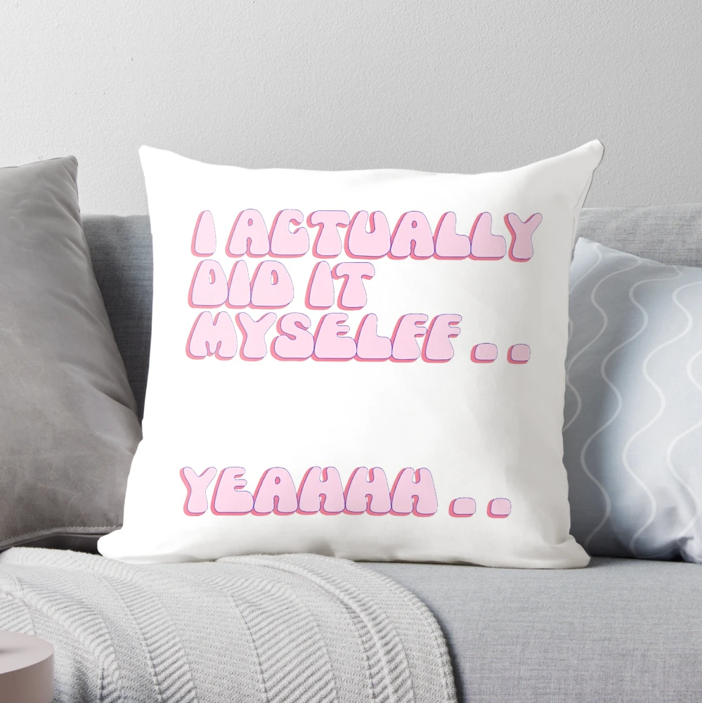 I'm Actually Not Funny I'm Just Really Mean Throw Pillow Cover –