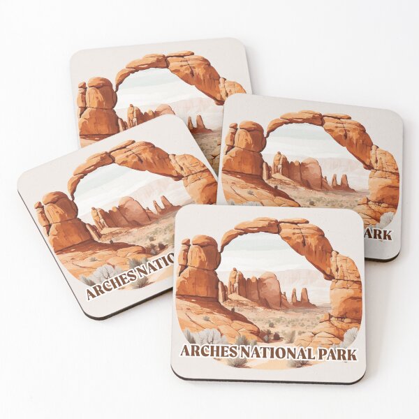 Item preview, Arches National Park Boho Watercolor designed and sold by PikoApparel.