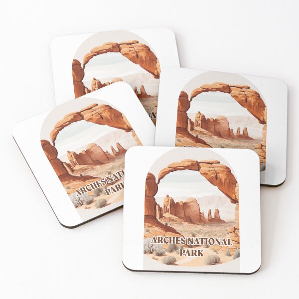 Item preview, Arches National Park Boho Watercolor Arch designed and sold by PikoApparel.