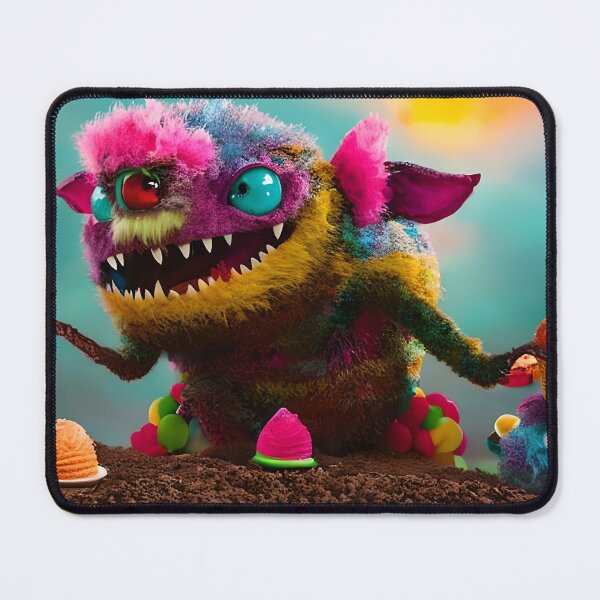 Item preview, Cute monster enjoying an ice cream  designed and sold by dreamdesign-4u.