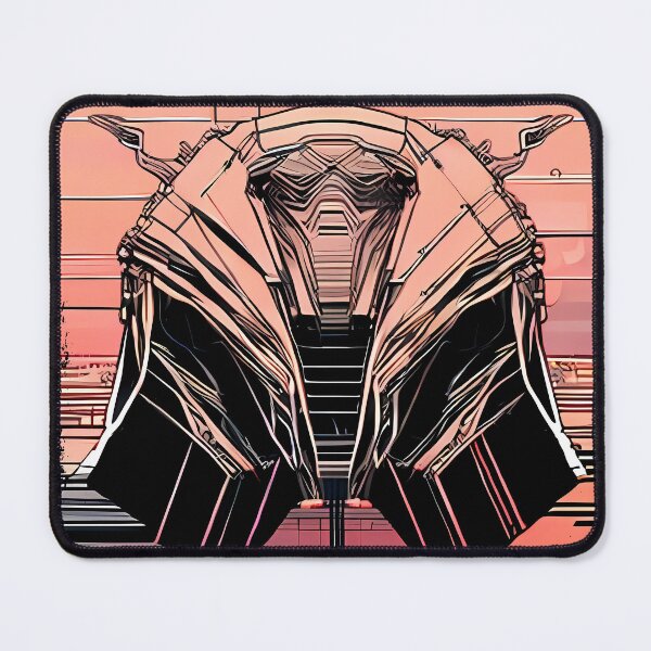 Item preview, Egyptian Scarab Beetle Cyberpunk Sticker Design: Futuristic Twist on Ancient Mythology designed and sold by Mytho Merch.