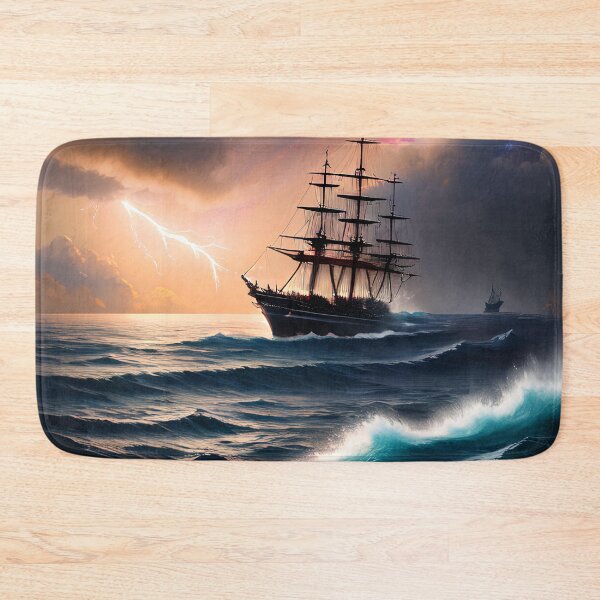 Item preview, Galactic Seas: A Beautiful Painting of a Ship Sailing Across the Stars designed and sold by D3monic.