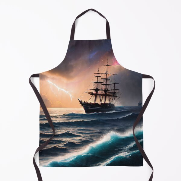 Item preview, Galactic Seas: A Beautiful Painting of a Ship Sailing Across the Stars designed and sold by D3monic.