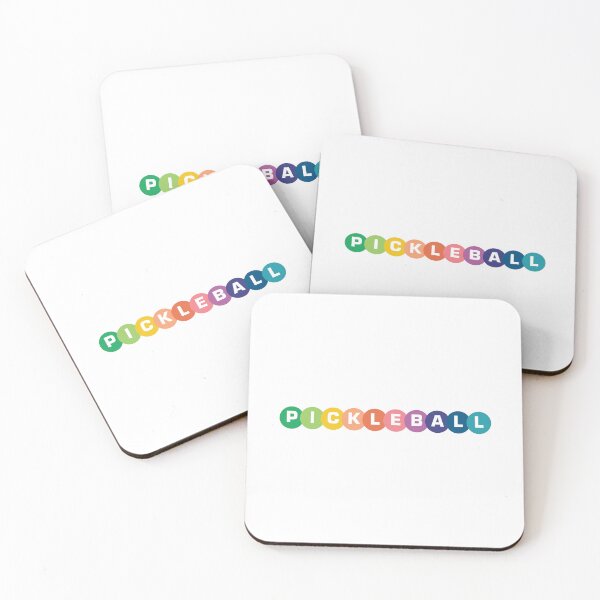 Item preview, Rainbow balls with pickleball written designed and sold by flamendes.