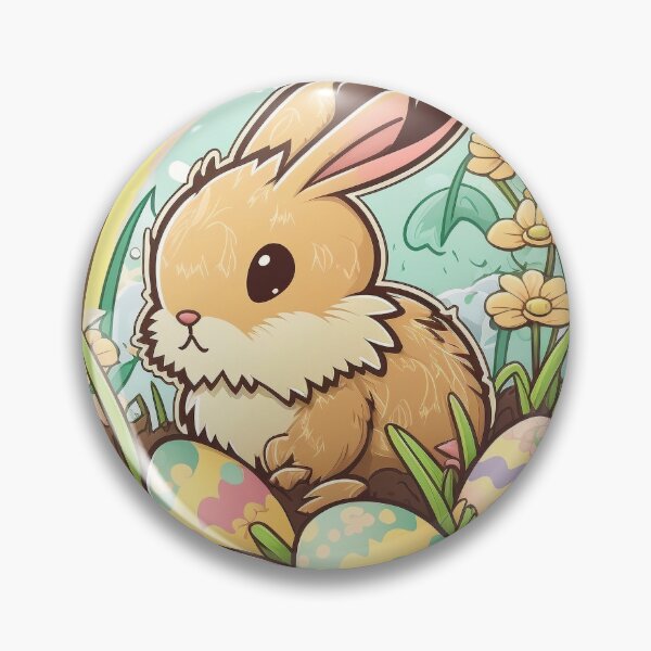 Item preview, Cute Easter Bunny with Painted Eggs designed and sold by Stepultura.