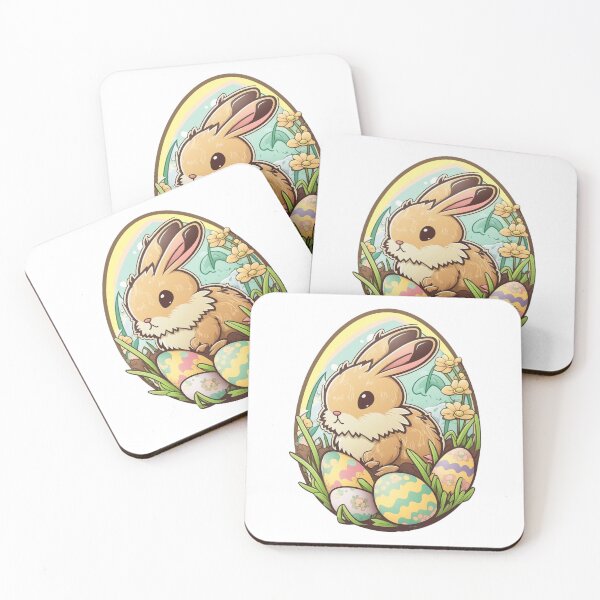 Item preview, Cute Easter Bunny with Painted Eggs designed and sold by Stepultura.