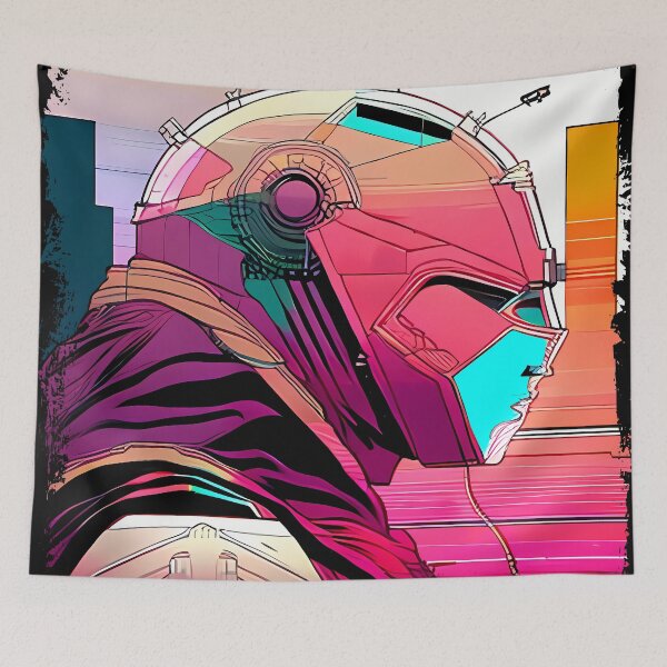 Item preview, Egyptian Scarab Beetle Cyberpunk Sticker Design: Futuristic Twist on Ancient Mythology designed and sold by Mytho Merch.