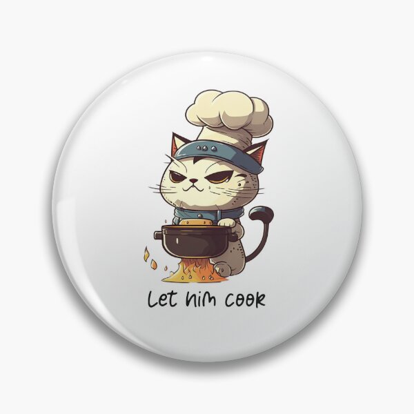 Item preview, Let Him Cook White Cat designed and sold by Necessaire.