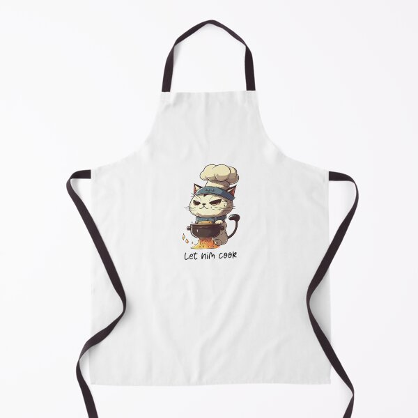 Item preview, Let Him Cook White Cat designed and sold by Necessaire.