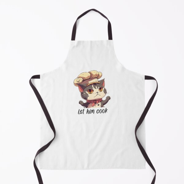 Item preview, Let Him Cook White And Grey Cat designed and sold by Necessaire.