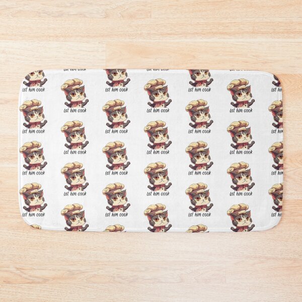 Item preview, Let Him Cook White And Grey Cat designed and sold by Necessaire.