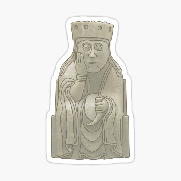 Lewis Chess Piece - Queen Sticker