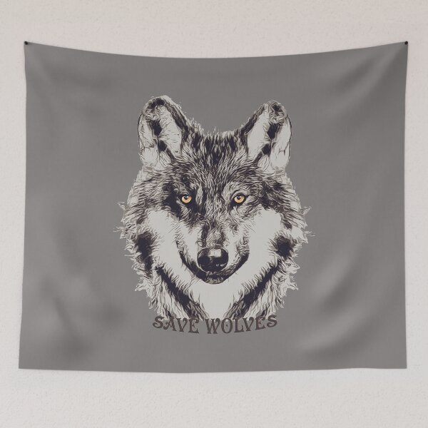 Item preview, SAVE WOLVES designed and sold by LioTou.