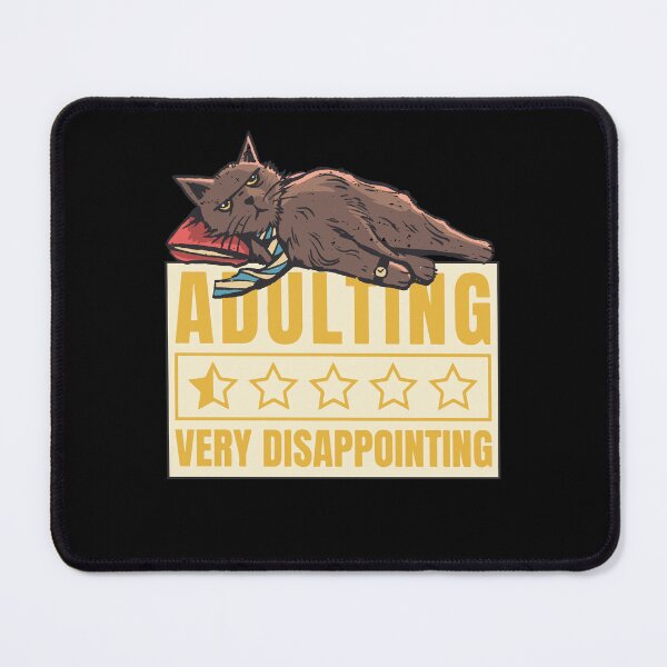 Item preview, Funny Adulting Boring Cat Cartoon designed and sold by MrEddie10.