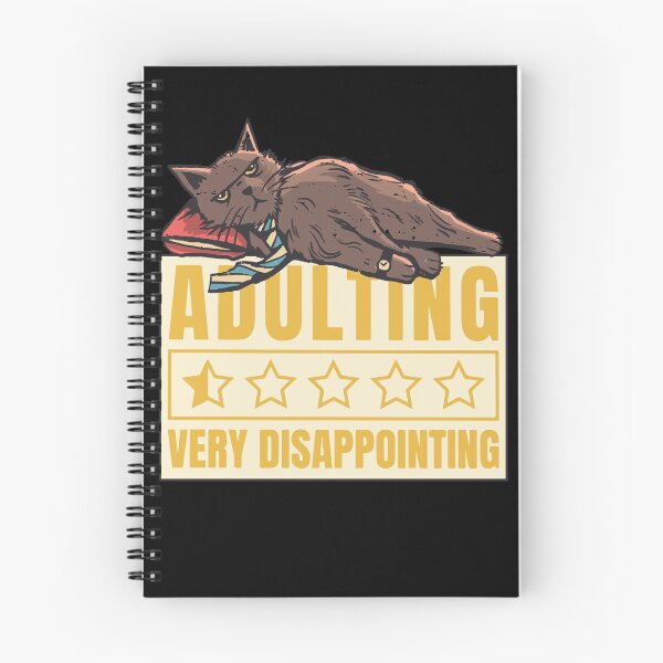 Item preview, Funny Adulting Boring Cat Cartoon designed and sold by MrEddie10.