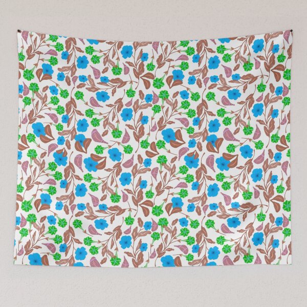 Artikelvorschau, Petunia Flower Blue - White entworfen und verkauft von JaselviiStudio.