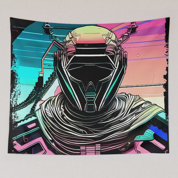Item preview, Egyptian Scarab Beetle Cyberpunk Sticker Design: Futuristic Twist on Ancient Mythology designed and sold by Mytho Merch.