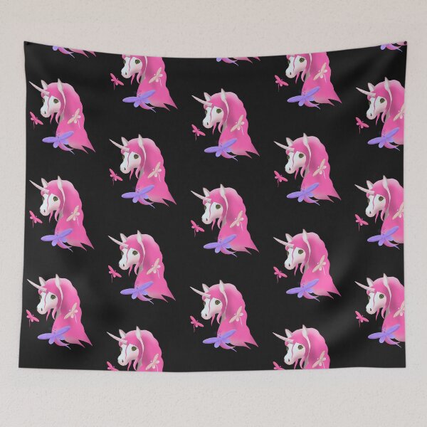 Item preview, Cute Pink Unicorn with Butterflies designed and sold by cuteunicornshop.