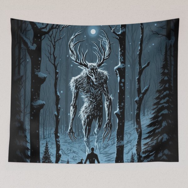 Item preview, Wendigo and man standoff  designed and sold by Philip-p22.