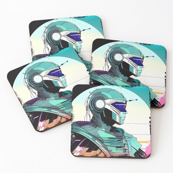 Item preview, Egyptian Scarab Beetle Cyberpunk Sticker Design: Futuristic Twist on Ancient Mythology designed and sold by Mytho Merch.