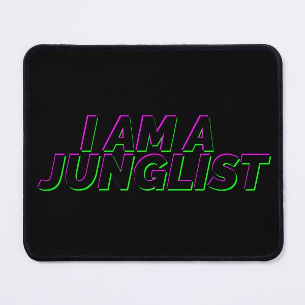 Item preview, I am a Junglist - Drum and Bass Glitch Text Jungle designed and sold by Lovers and Ravers.