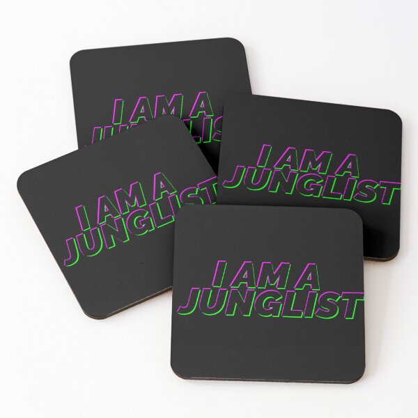 Item preview, I am a Junglist - Drum and Bass Glitch Text Jungle designed and sold by Lovers and Ravers.