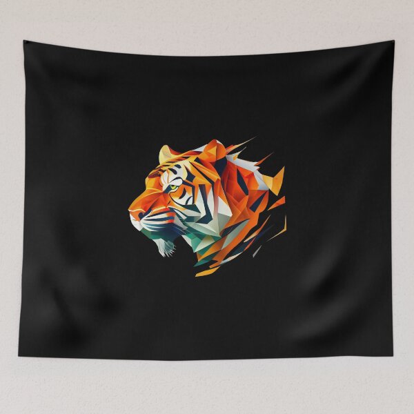 Item preview, Geometrical Abstract Tiger designed and sold by KOTOdesign.