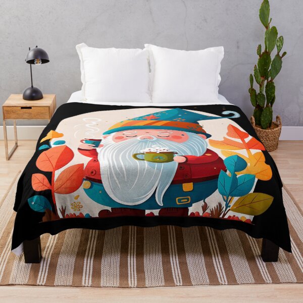 Item preview, Funny Coffee & Gnome Lovers Cute Retro Fall Gardener designed and sold by SecretDicer.