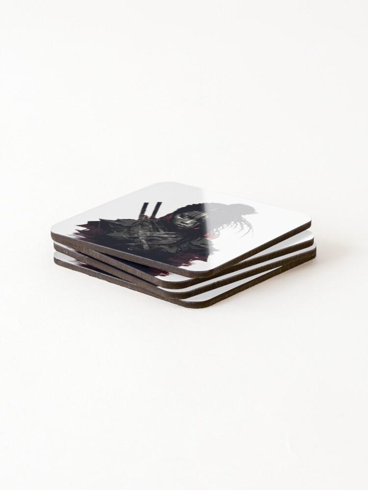 Thumbnail 4 of 5, Coasters (Set of 4), Samurai designed and sold by DesignBox-.