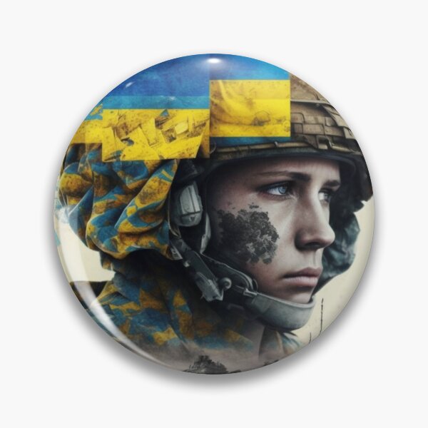 Item preview, Ukrainian military girl and Russian Ukrainian War designed and sold by Digitrail.