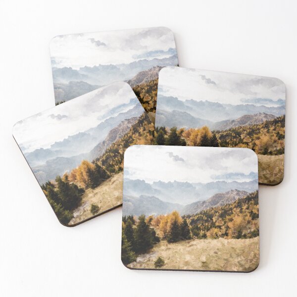 Item preview, Mountain forest in autumn designed and sold by Paint Dream  Style.