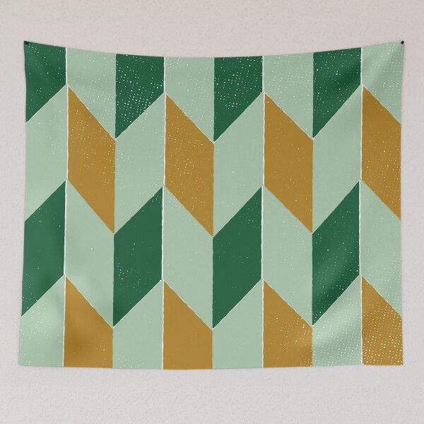 Item preview, Forest Green and Mustard Chevron designed and sold by MaresaIm.