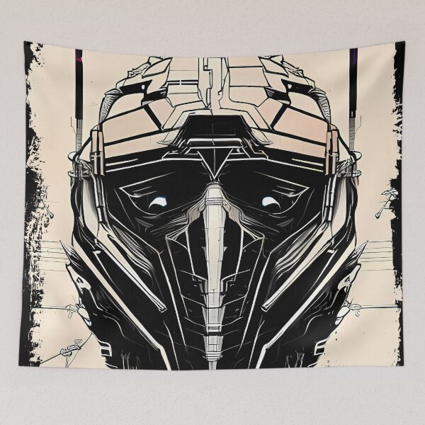Item preview, Egyptian Scarab Beetle Cyberpunk Sticker Design: Futuristic Twist on Ancient Mythology designed and sold by Mytho Merch.