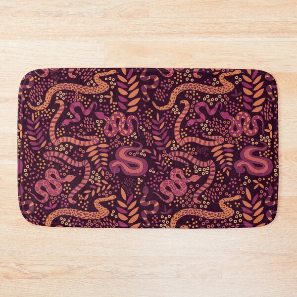 Item preview, Slithering Snakes - Burgundy & Orange designed and sold by monitdesign.
